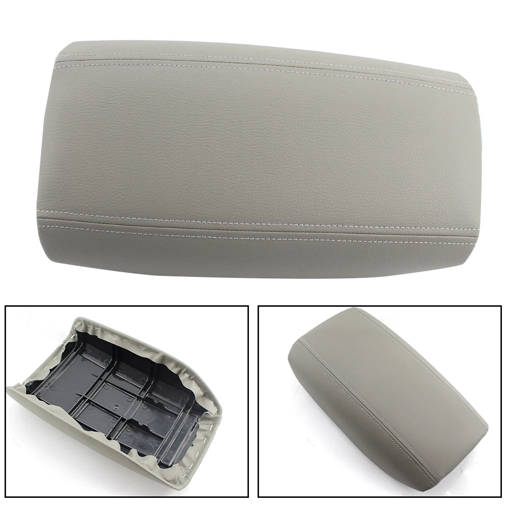 Car Armrest Cover Leather Center Console Lid For Volvo S80 1999-2006