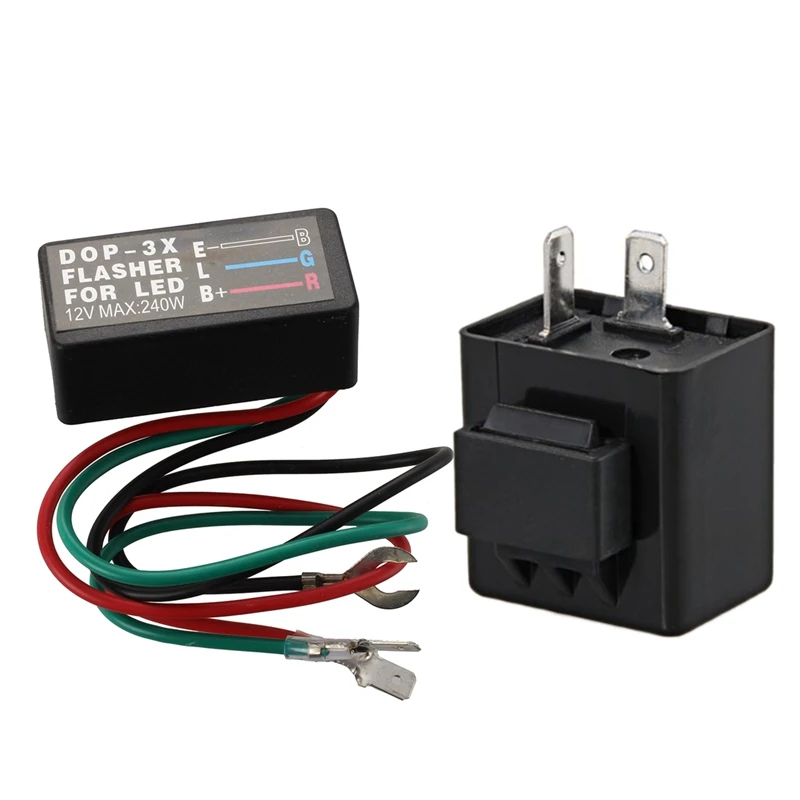 Top! Flasher Relay Flash Relay 3 PIN Universal DC 12V for Motorcycle