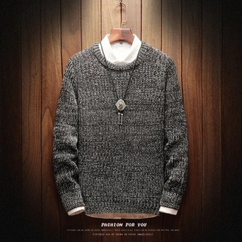 

Sweater Male Fashion Vintage New Style Mens Sweaters And Pullovers Casual 2019 New Autumn Sweater M-5XL Pullover Knitted