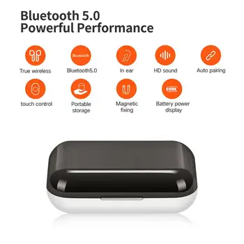 

FineBlue J10 TWS 5.0 Bluetooth Earphone Mini Twin Stereo Mic True Wireless Earbuds Smart Phone Earpiece sport music bass talk UM
