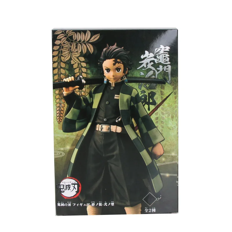 Аниме Фигурка модель демон убийца Kimetsu No Yaiba Kamado Tanjirou Agatsuma Zenitsu Hashibira Inosuke Фигурки игрушки подарок - Цвет: Tanjirou 2 with box