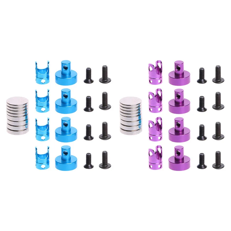 

4pcs HSP Magnetic Stealth Invisible Body Post Mount for 1/10 AXIAL SCX10 RC Car
