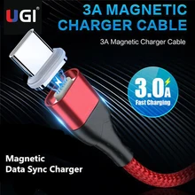 UGI Charging Cable Magnet Nylon TYPE C USB C Cable Micro USB Cable Charging Charging Cable High Speed IOS MObile Phone Accessori