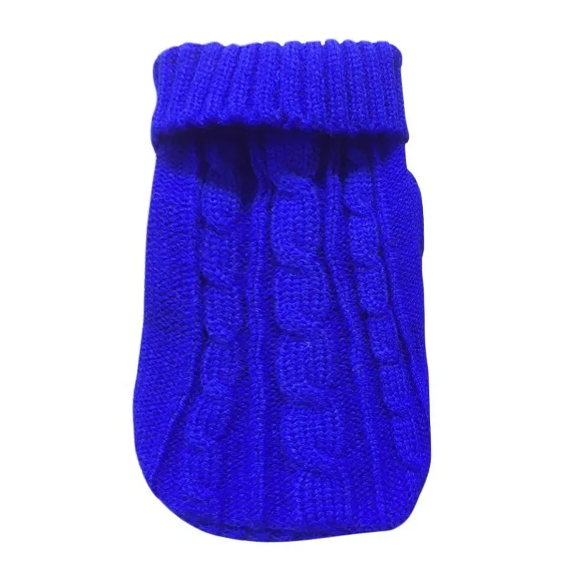 dark blue Одежда для больших собак и кошек, одежда для маленьких собак и кошек, пальто для собак, свитер, куртка, чихуахуа, хлопковая простая футболка, жилет для кошек, костюм - Color: dark blue
