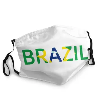 

Brazil Sign Non-Disposable Mouth Face Mask Pattern Dustproof Mask Protection Mask Respirator Mouth Muffle
