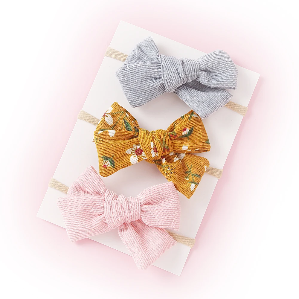 3 шт. Детские эластичные повязки на голову с принтом | Аксессуары для одежды