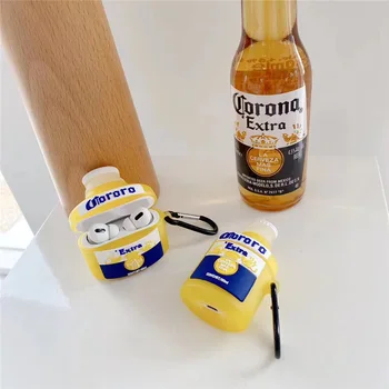 

For Airpods 1/2 Case,3D Creative Beer Case Soft Silicone Earphone Headphone Cover Case For Airpods Pro Case For Kids/Girls