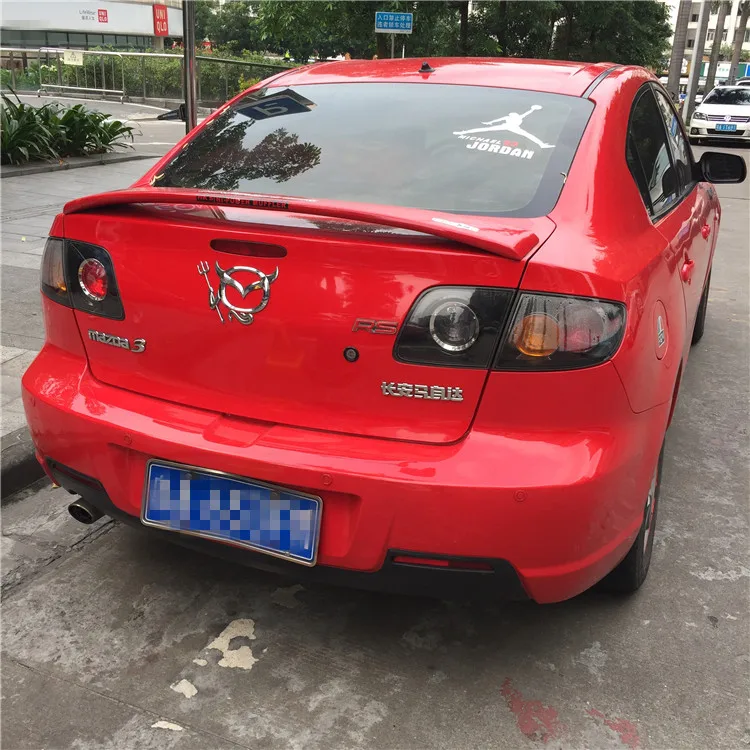 Спойлер для MAZDA 3 2006 2013 высококачественный задний спойлер из АБС пластика