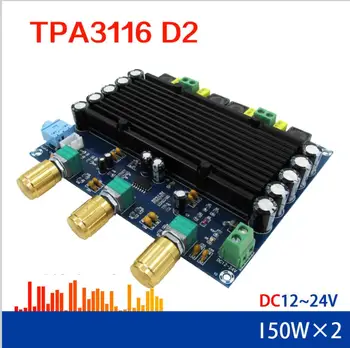 

DC 12V 24V TPA3116 150w+150w 2.0 Dual-channel stereo HIFI Digital Audio Amplifier Board TPA3116D2 Amplificador