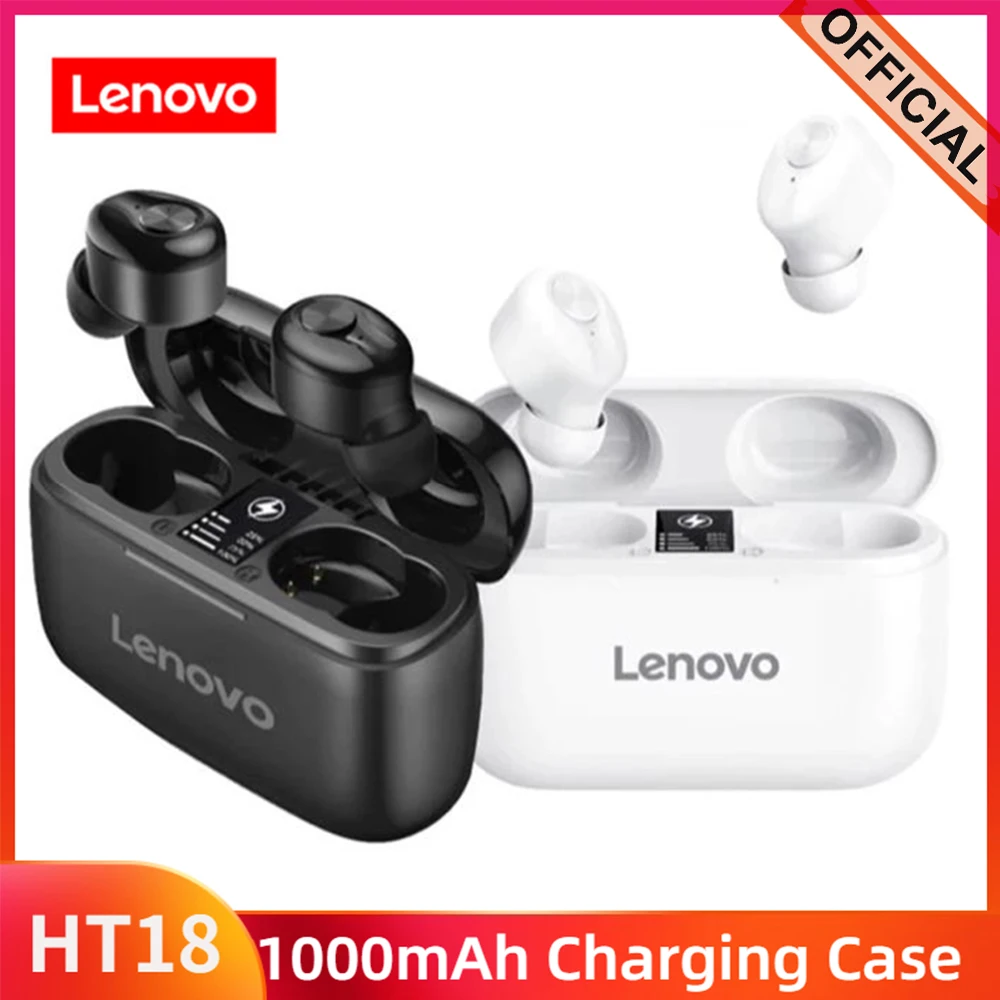 Lenovo-HT18-Wireless-Headphones-TWS-True-Bluetooth-Earphone-EarBuds ...