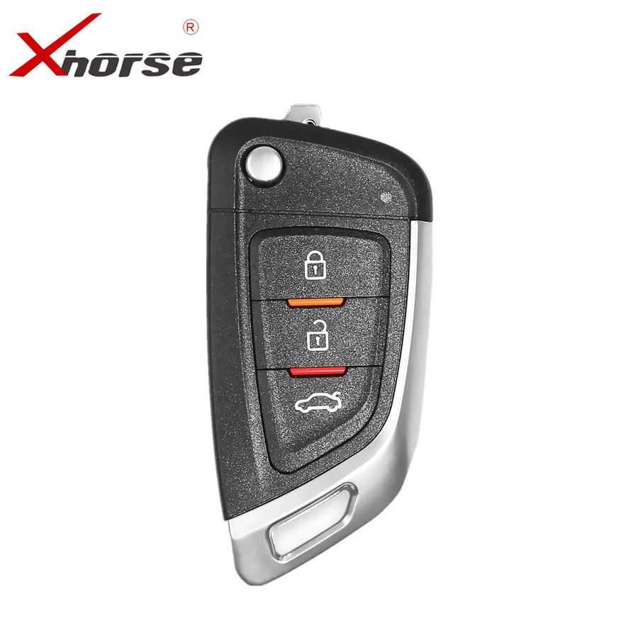 Универсальный дистанционный Автомобильный ключ XHORSE XKKF02EN с 3 кнопками поколение/клонирование от VVDI Key tool / VVDI2