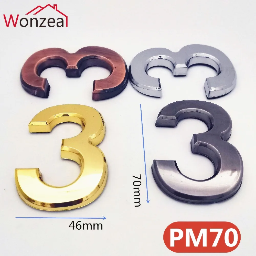 PM70胖型塑料门牌4色=混合图+3333