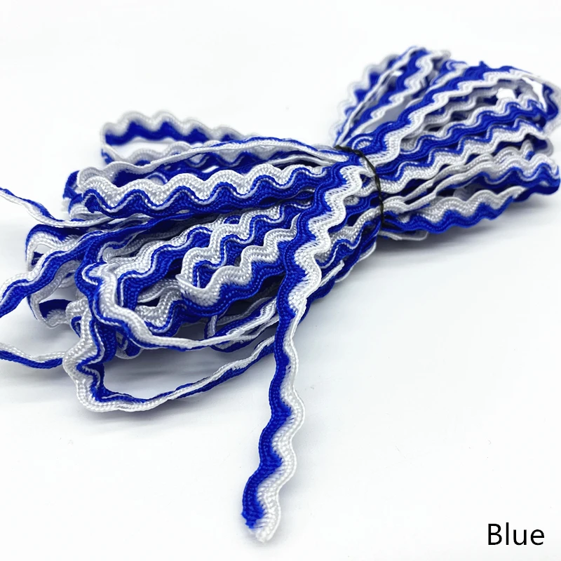Ribbon Decoration Ribbon Supplies Sewing Ribbon Lace Trim Ribbon 5 yards Double Color S Shaped Curve Wavy Lace Trim Ribbon For Handmade DIY Sewing Craft Wedding Costume Hat Pillow Decorations
