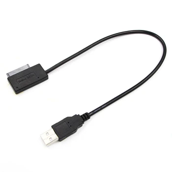 

SATA To USB2.0 Easy Drive Line Transfer Optical Drive Cable Adapter Notebook Optical Drive Line SATA To USB Adapter Cable