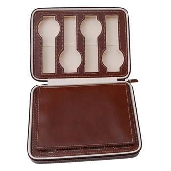 

Watch Box Watch Organizer Storage Watches Display Case Tray Zippere Travel Jewelry Watch Box jewelry box