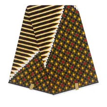 Горячая африканская настоящая восковая ткань хлопок воск для батика ткань для платья хлопок африканская восковая печатная ткань H180622