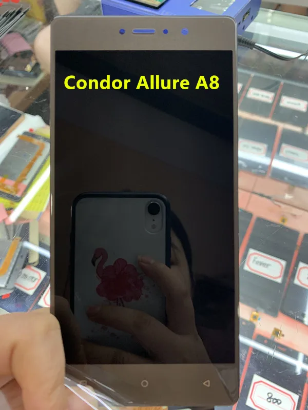 Тест для Condor Allure A8 ЖК-дисплей с кодирующий преобразователь сенсорного экрана в сборе запасные части для condor A8