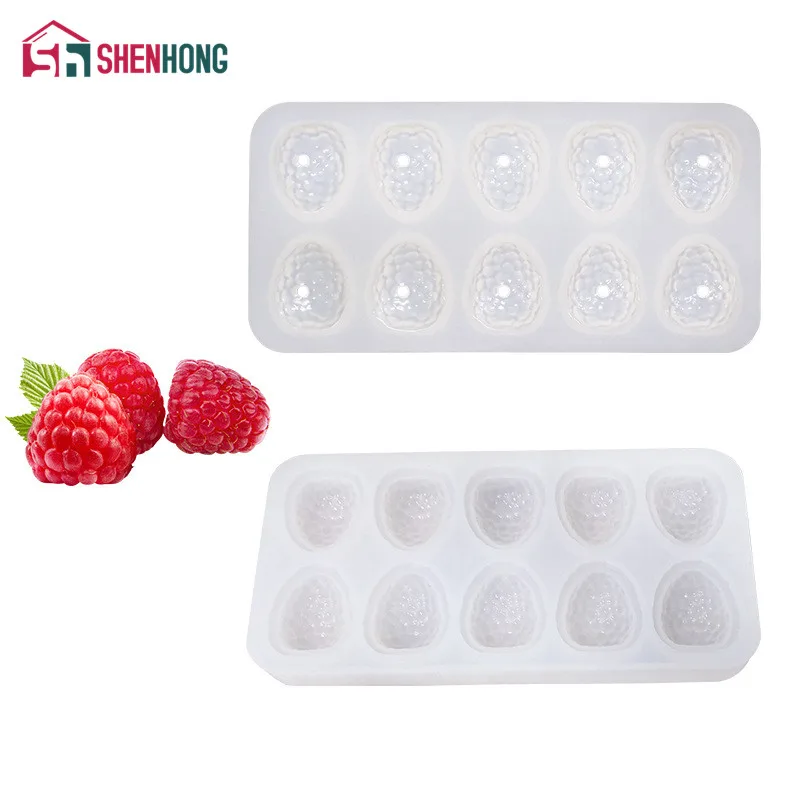 

SHENHONG Silicone Molds for Raspberry Cupcakes Cake Decorating Molds For Baking Fondant Baking Tools Chocolate Candy Making Mold