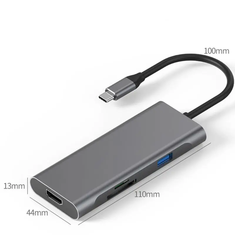7 в 1 USB C концентратор ключ с HDMI для MacBook Air Pro и других типов C ноутбука