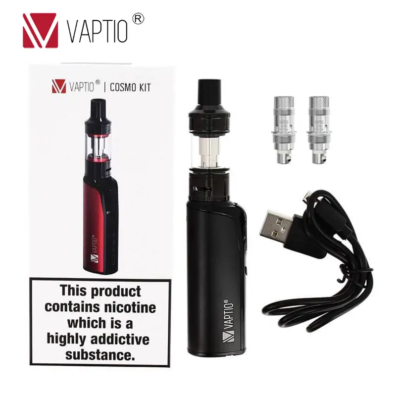 Günstig Original Vaptio Cosmo Starter Kit mit 1500mAh Vape Stift Neue Elektronische Zigarette Kit mit 2,0 ml Cosmo Clearomizer Shisha vaper