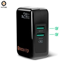 Dual-port QC3.0 Fast Charging 18W Wireless Charging Power Adapter for the iPhone/iPad/pixel/Samsung/Huawei/Millet/One Plus/LG