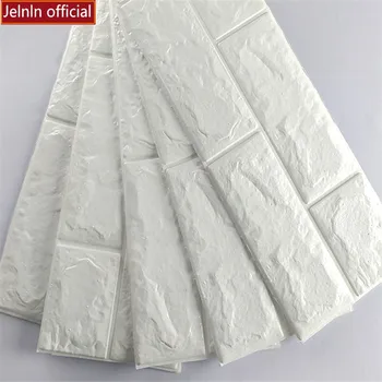 

Thickened white brick pattern self-adhesive wallpaper baseboard foam wall stickers bedroom living room wall soft pack wallpaper
