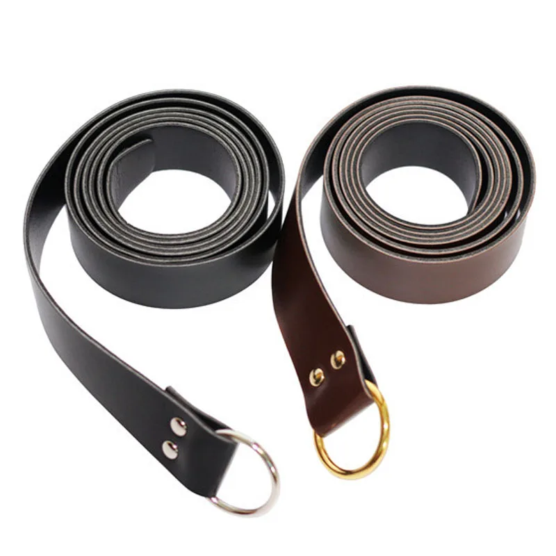 Medieval Renaissance Waist Ring Belt Costume Accessory Parts Adult Men Knight Pirate Cosplay Larp Leather Loop Buckle