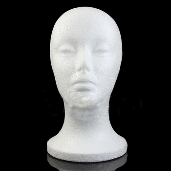 

Drop Ship&Wholesale Female Foam Wig Hair Hat Glasses Display Mannequin Manikin Styrofoam Head Model Oct.14