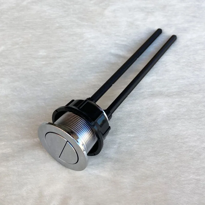 

Old-fashioned Flush Toilet Tank Button Flush Double Button Switch Round Toilet Tank Accessories Press Water Device