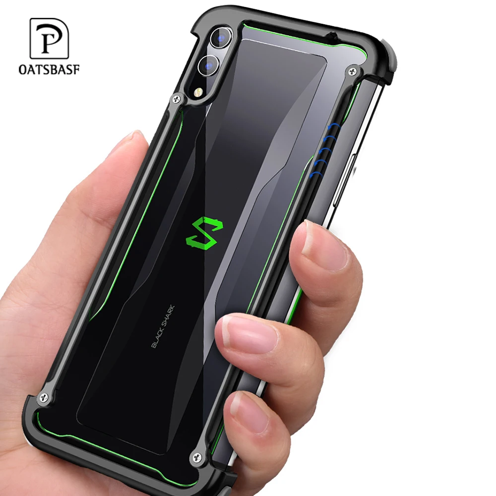 OATSBASF Airbag Metal Case For Xiaomi Black shark 2 2pro Personality Metal Bumper Cover Case For Xiaomi Black shark helo Case OATSBASF Airbag Metal Case For Xiaomi Black shark 2 2pro Personality Metal Bumper Cover Case For Xiaomi Black shark helo Case