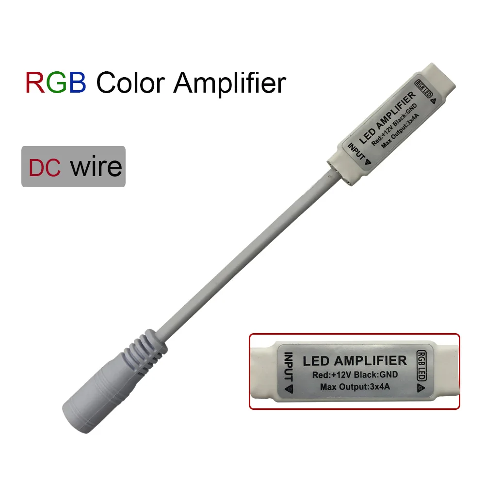 DC5-24V мини светодиодный Усилитель контроллер для RGB RGBWW 5050 2835 полосы света светодиодные полосы повторитель сигнала Светодиодная лента, аксессуар