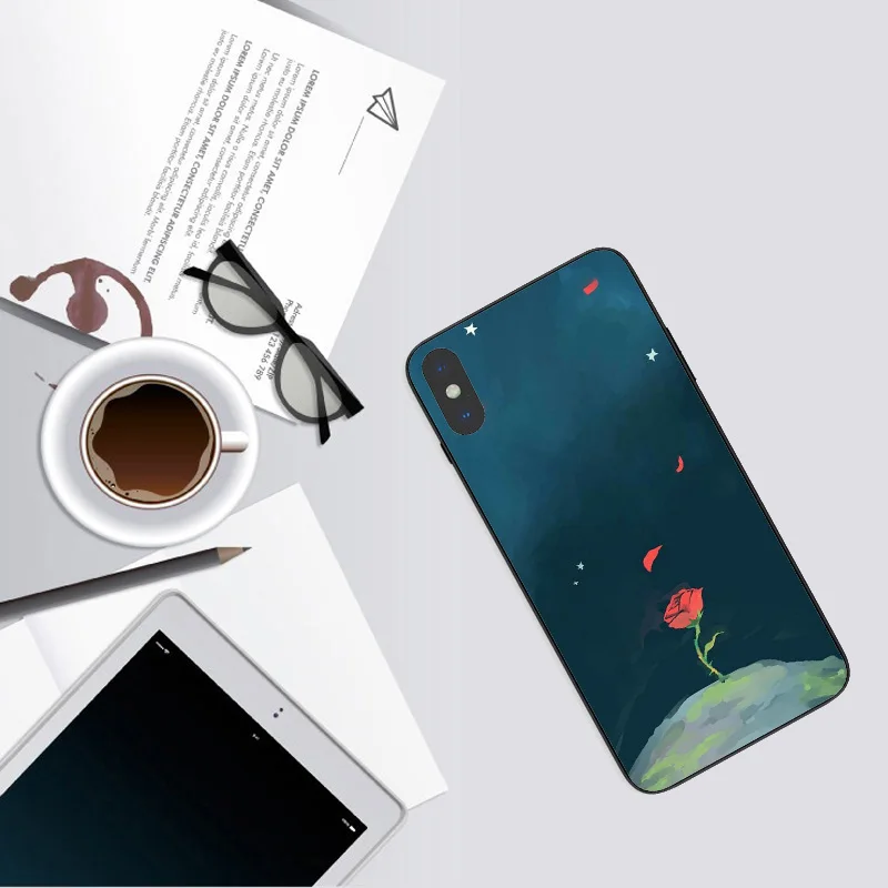 Маленький принц чехол для телефона для iPhone 11 Pro XS Max X XR 7 8 6 6s Plus 5 5S SE задняя крышка розы цветы Мягкий ТПУ чехол - Цвет: TPU