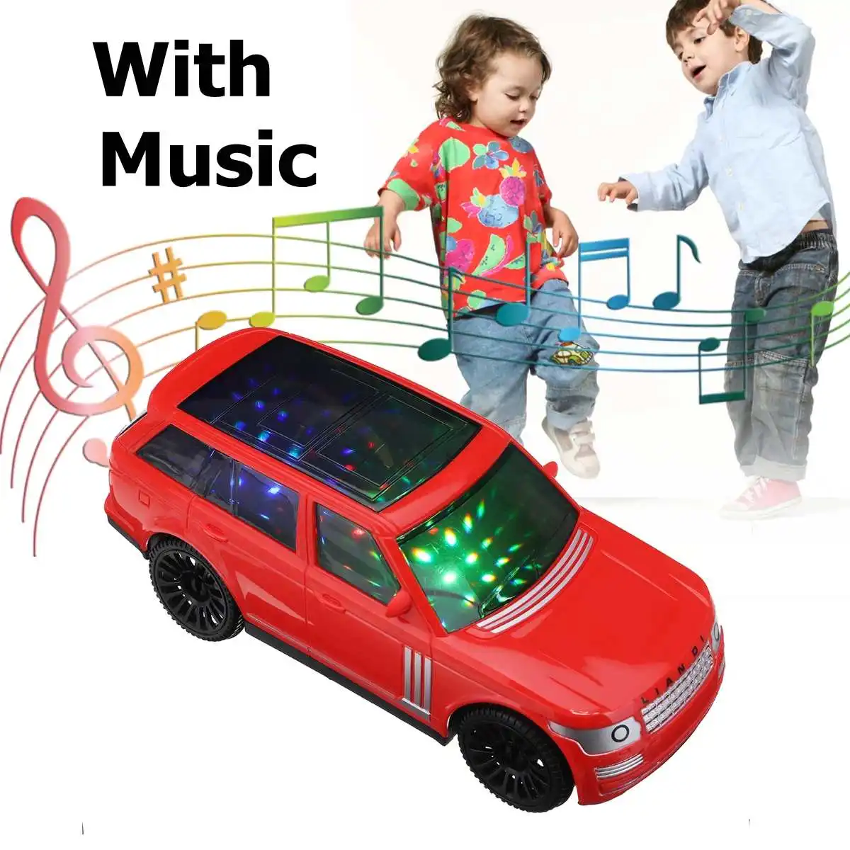 3D LED Flashing Light Car Toys Music Sound Electric Toy Cars music toys
