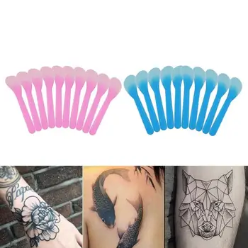 

Plastic Disposable Tattoo Scraper Non-toxic Lightweight Medical PP Plastics Face Mask Spatula Scoop Makeup Mud Stir Stick