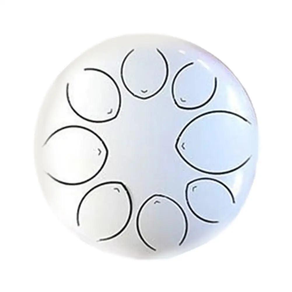 8 дюймов 8 нот тон сталь язык барабана Handpan Hangdrum Цветочный стиль с молотками музыкальная Книга сумка ударный инструмент