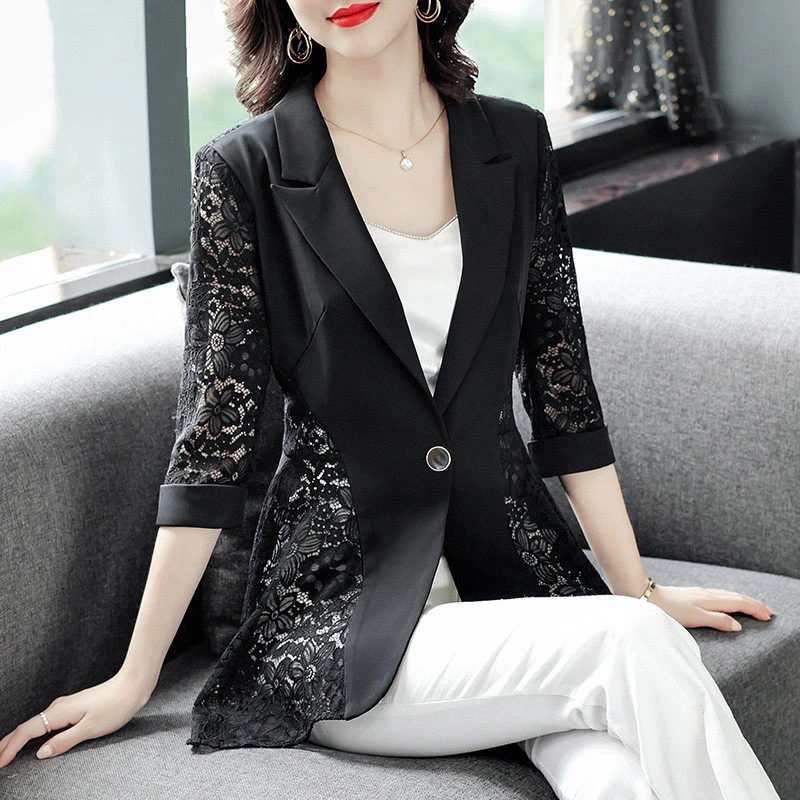 HER Black Lace Suit main image 0
