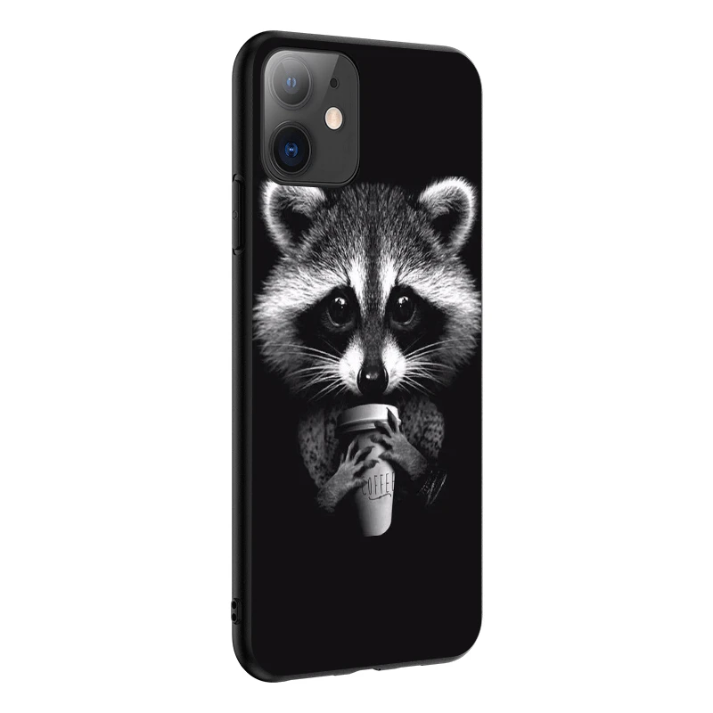 Чехол для телефона с уникальным дизайном енота iPhone 11 Pro SE 2020 Max 6 6S 5 5S XR X XS MAX 8 7