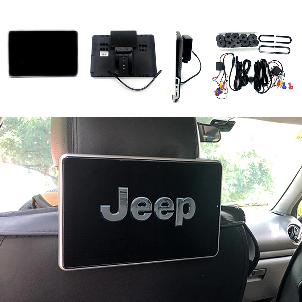 Для Jeep Cherokee 10,1 дюймов 2G + 16G 4K HD 1080P IPS экран сенсорный Wifi Android 10,0 система подголовник автомобиля DVD с монитором Для Jeep Cherokee 10,1 дюймов 2G + 16G 4K HD 1080P IPS экран сенсорный Wifi Android 10,0 система подголовник автомобиля DVD с монитором