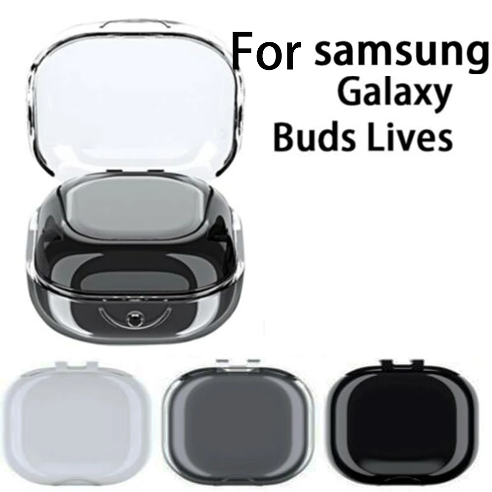 Прозрачный чехол для гарнитуры из ТПУ Samsung Galaxy Buds Live противоударный мягкий