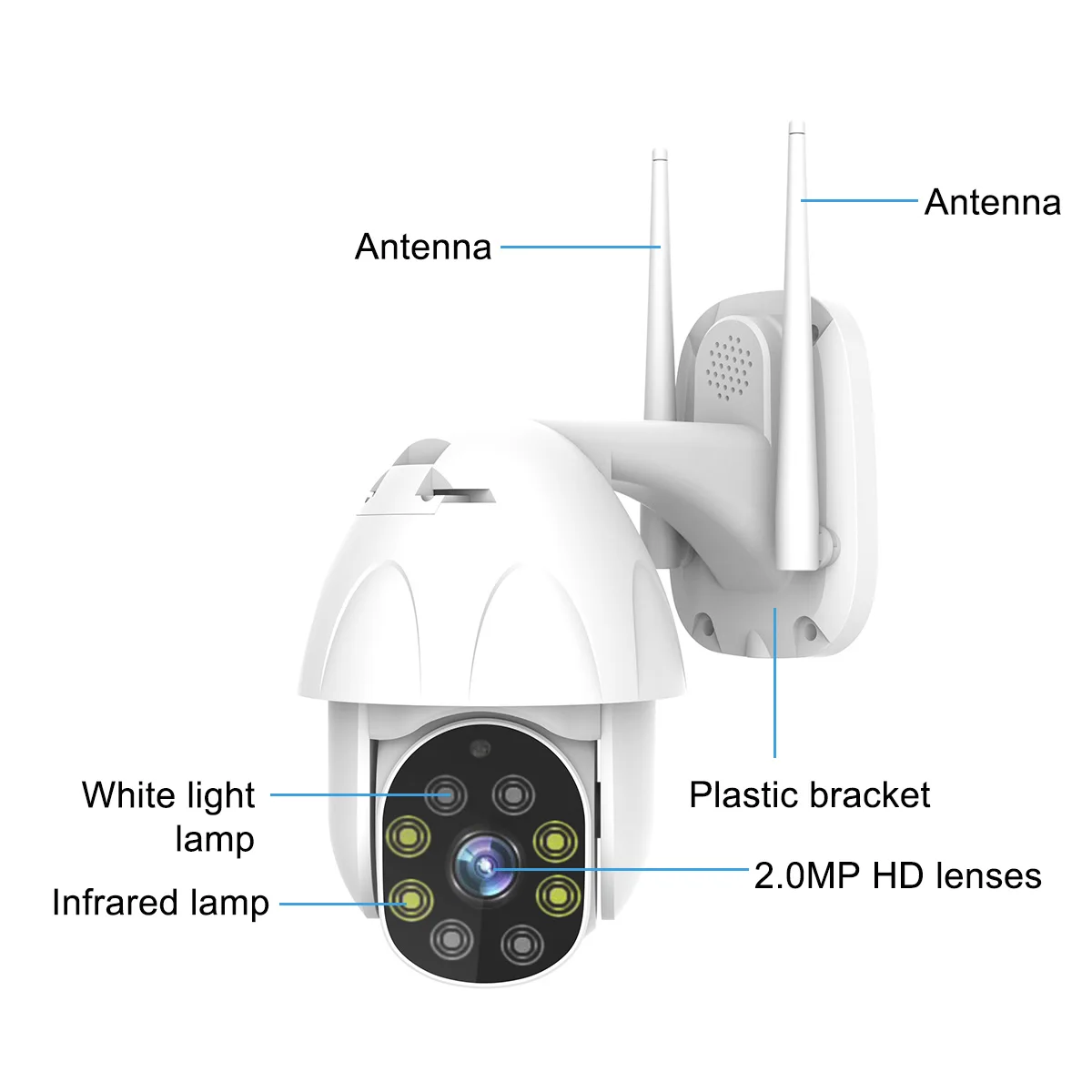 1080P PTZ wi-fi камера 2MP автоматическое отслеживание водонепроницаемый CCTV домашней безопасности ip-камера цифровой зум скорость купольная Беспроводная ip-камера onvif