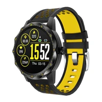 Black Yellow Новые смарт-часы IP67 водонепроницаемый спортивный браслет сердечный ритм мониторинг крови кислородом фитнес-трекер SKY 1Pro для мужчин и женщин умные часы - Цвет: Black Yellow