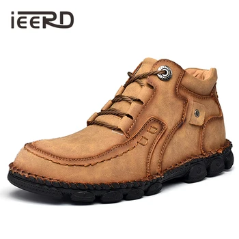 

Large Size Fashion Men Boots Winter Leather Boots Men Snow Boots Super Comfort Winter Shoes Men Ankle Boots Men Shoes Winter