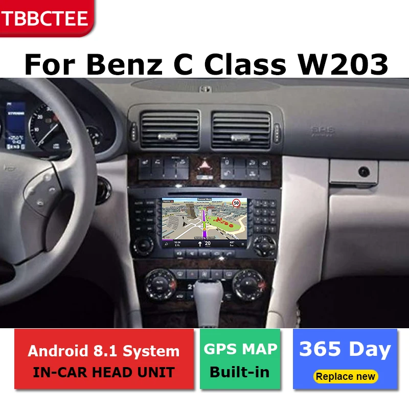 2 Din Android радио, Bluetooth, GPS навигация wifi стерео видео для Mercedes Benz C Class W203 2004~ 2007 автомобильный мультимедийный плеер