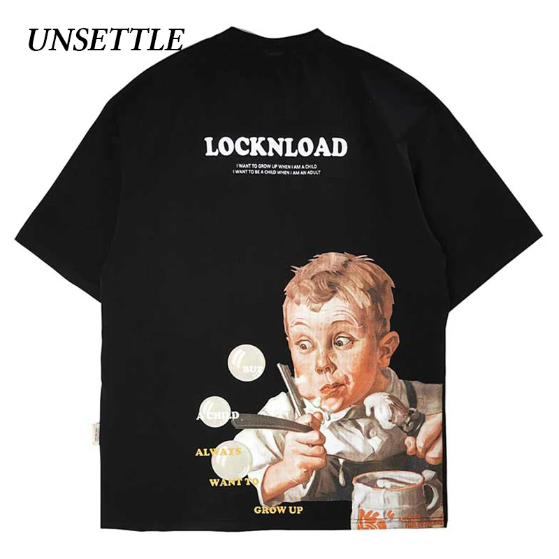 Футболка UNSETTLE 2020SS Harajuku летняя футболка для мужчин/женщин в стиле хип-хоп с