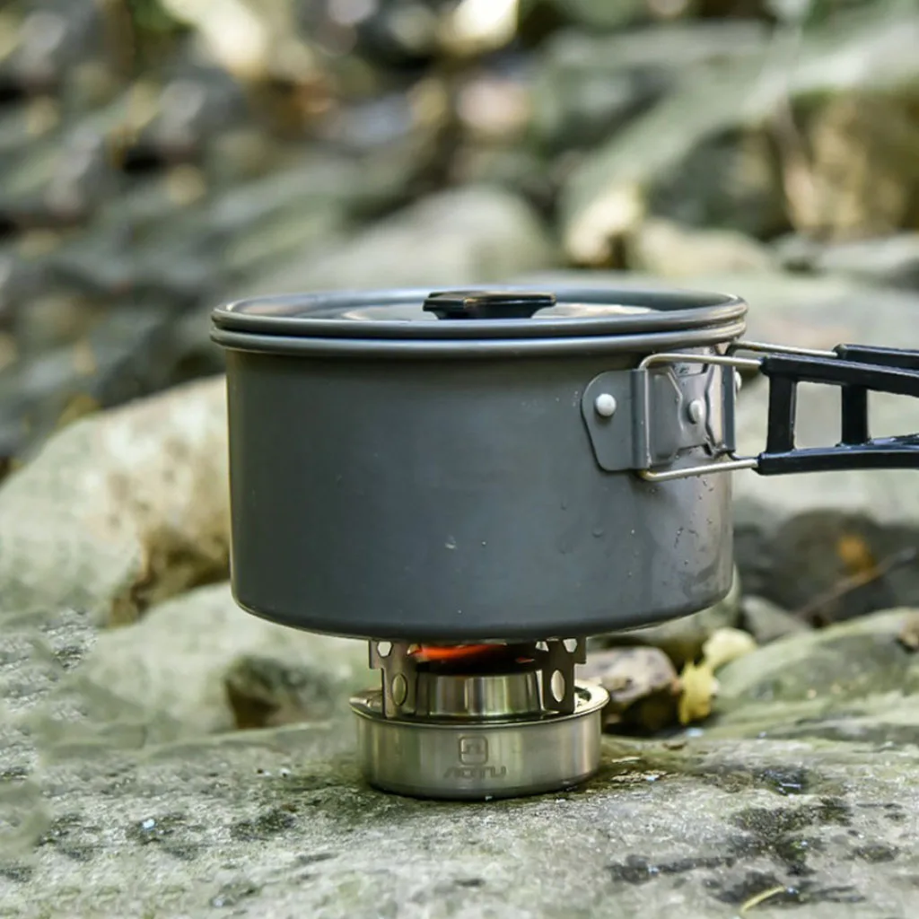 Portable Alcohol Stove Mini Burner for Outdoor Camping, Hiking, Backpacking, Picnic, BBQ, Fishing, Travel