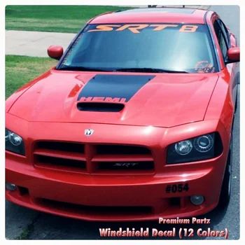 

For 1950-2017 Dodge Mopar SRT8 Windshield Decal Banner New 1PC 12 Colors Hemi OEM -