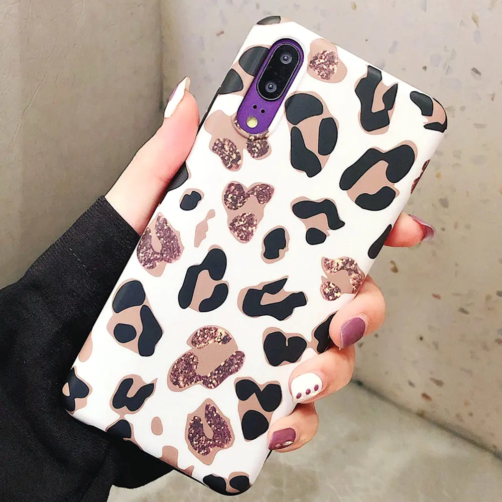 L-FADNUT Мягкий силиконовый чехол из ТПУ с леопардовым принтом для Huawei P20 Lite P30 Pro