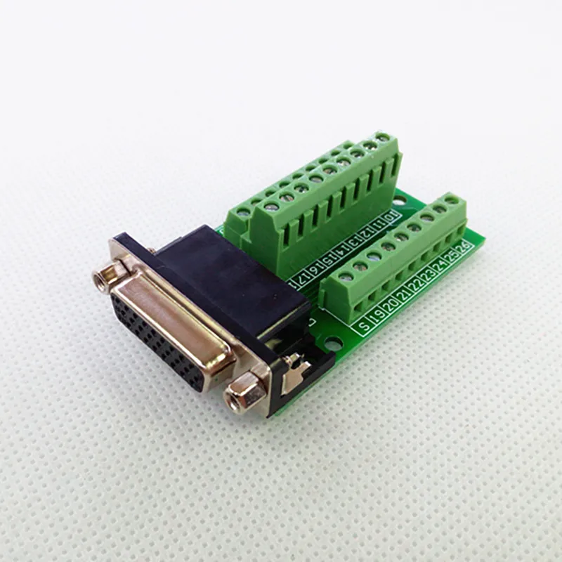 DB26 женский Breakout Board, D'SUB верхняя переходная плата, клеммный блок DSUB модуль