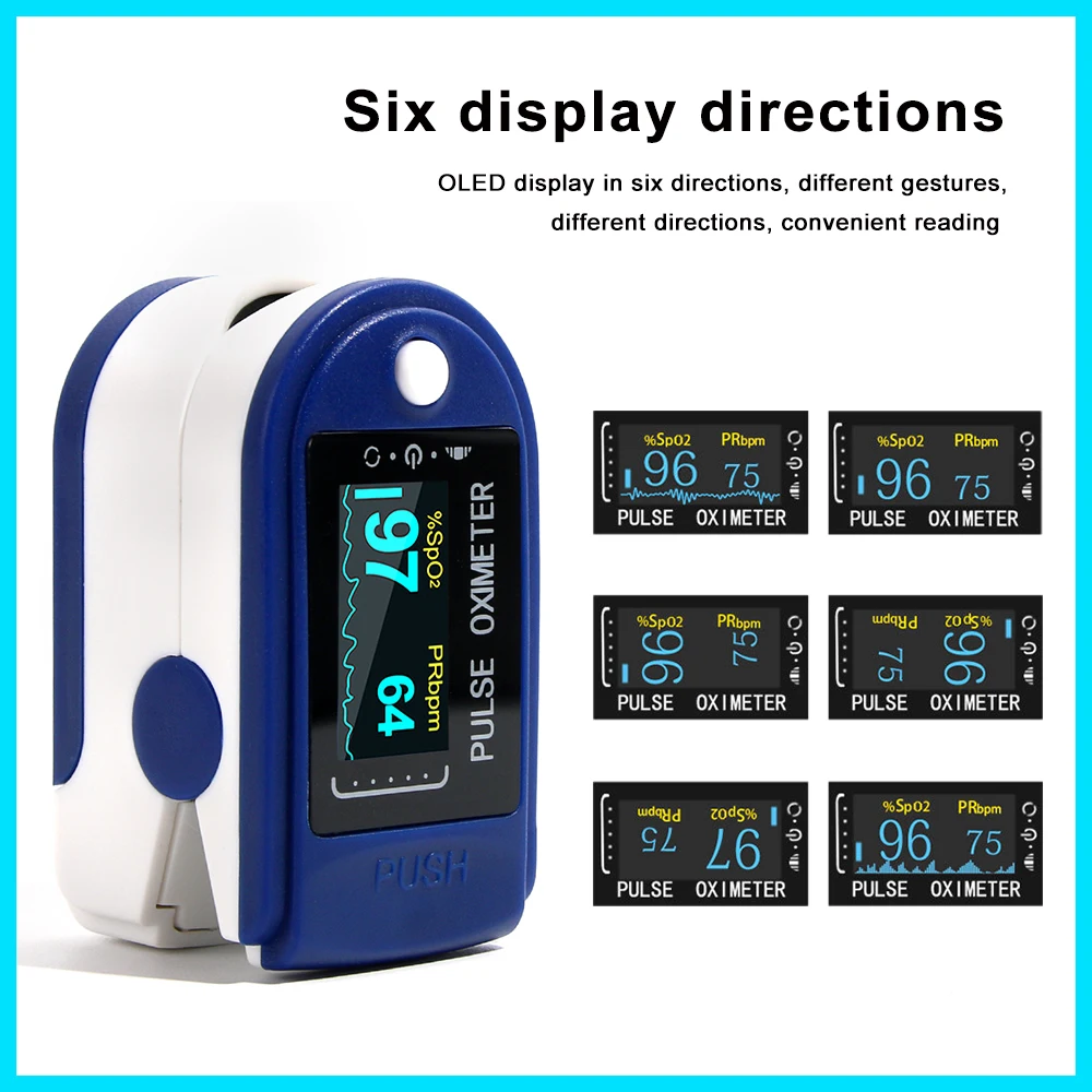RZ Fingertip Pulse Oximeter Oximetro Blood Oxygen Saturation Meter Finger SPO2 PR Monitor Pulse Oximeter