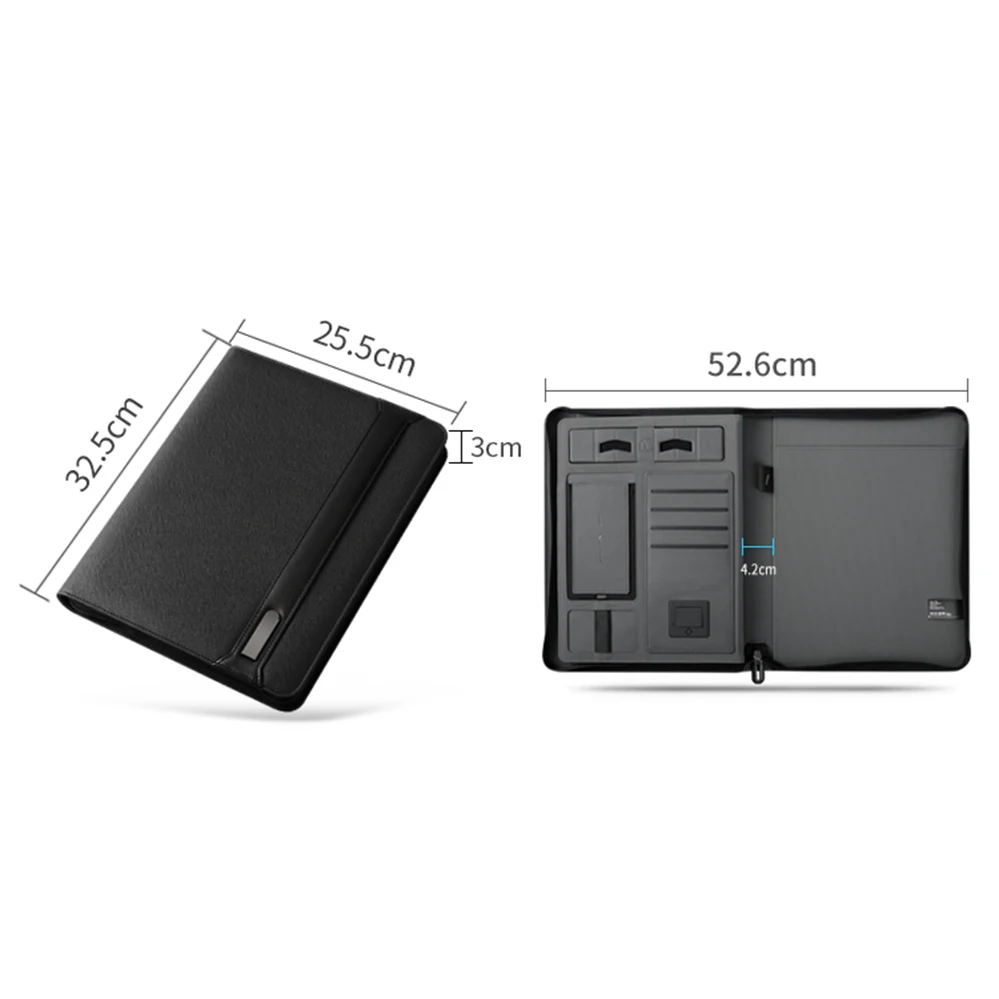 Папка для бизнеса из искусственной кожи a4 многофункциональная беспроводная